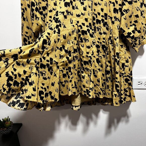 ANINE BING Peyton Flowy Oversized Dress in Painterly Leo Multi in Size XS NWOT - Picture 13 of 16